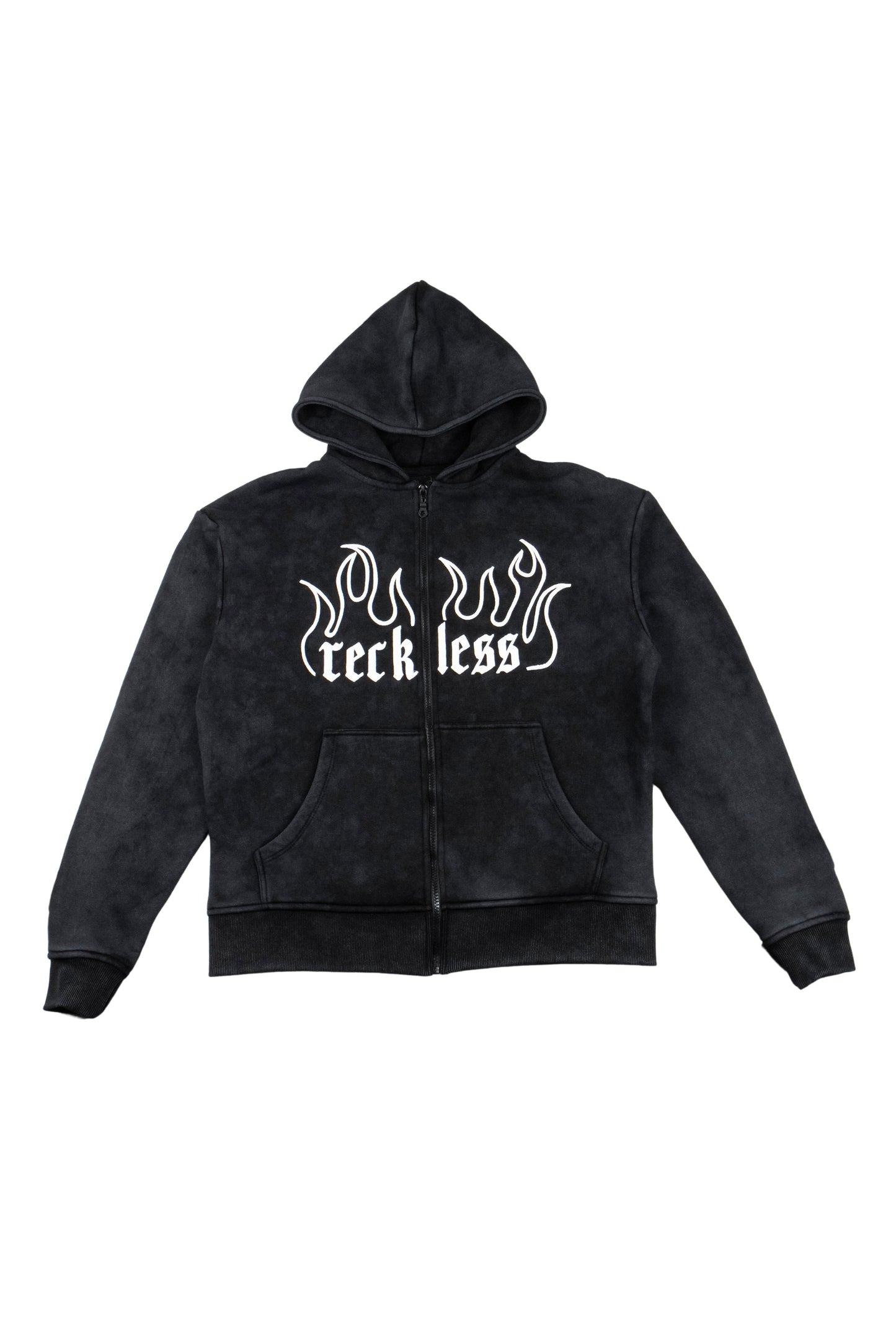FLAME EMBROIDERED HOODIE
