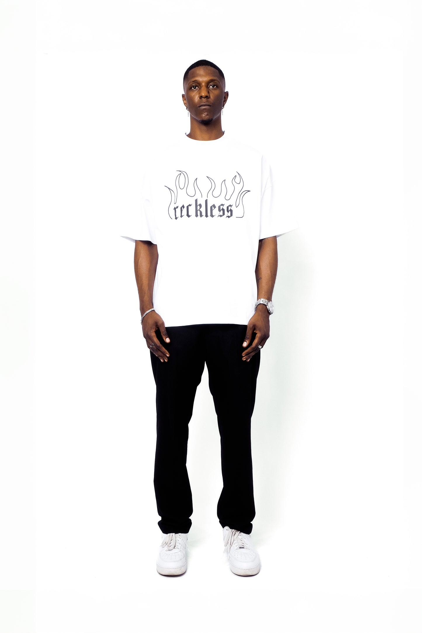 T SHIRT BLACK/WHITE