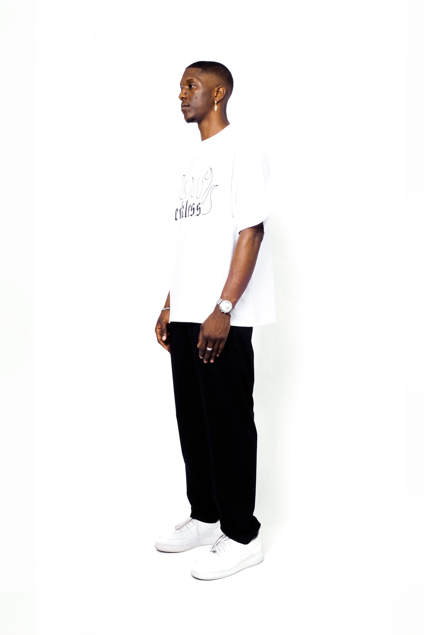 T SHIRT BLACK/WHITE