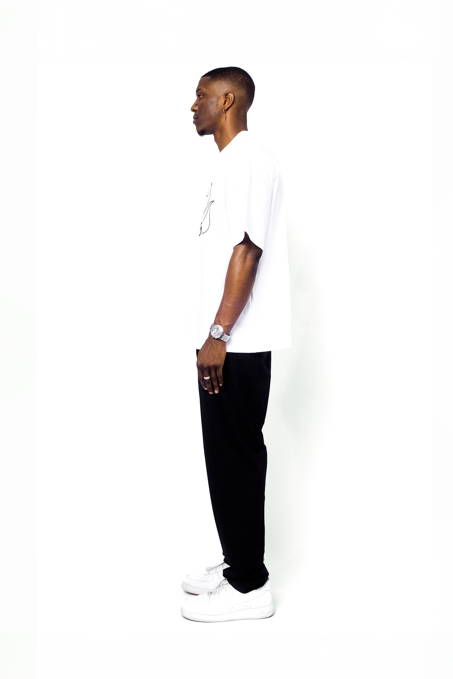 T SHIRT BLACK/WHITE