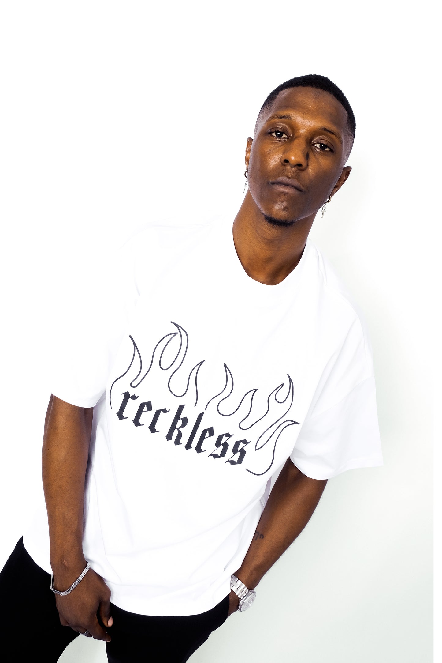 T SHIRT BLACK/WHITE