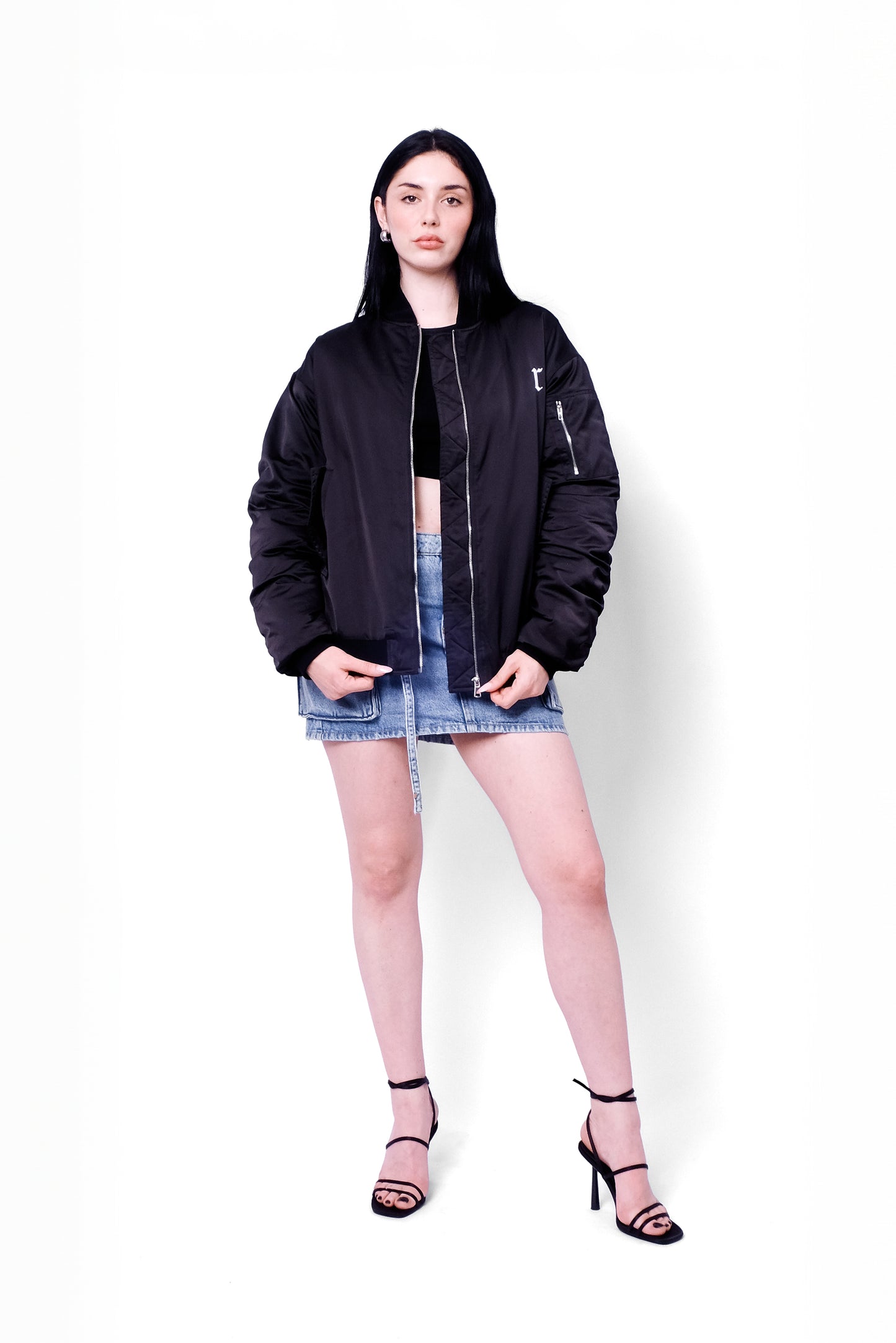 BOMBERS BRODÉ NOIR