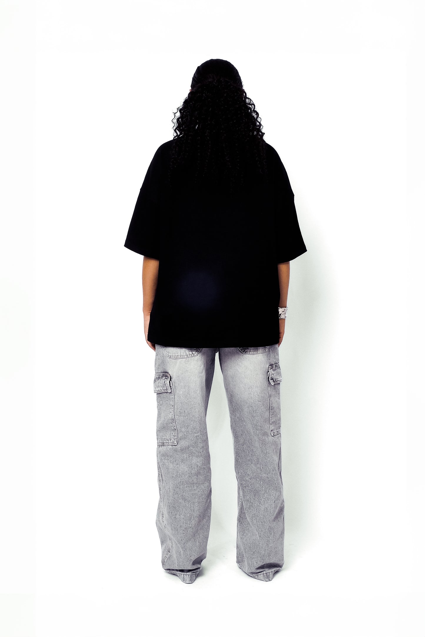 T SHIRT BLACK/WHITE